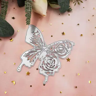 Creative for Butterfly Metal Cutting Dies Stencil Scrapbooking Embossing Tool Paper Cards Album Decoration，A butterfly