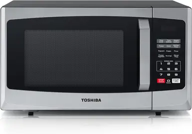 Toshiba 23L Solo Digital Microwave, 800W, 11 Power Levels, 6 Preset Cooking Options, Stainless Steel - ML-EM23P(SS)