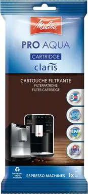 Melitta Filterpatrone Pro Aqua (1 patroon) - Kalkfilter voor koffiemachines, voorkomt kalkaanslag & vermindert onzuiverheden voor de beste koffiesmaak.