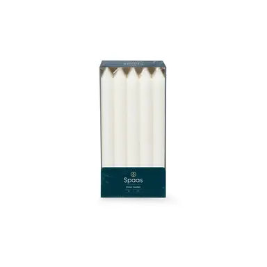 Spaas Dinner Candles Household Unscented Ivory 10pcs