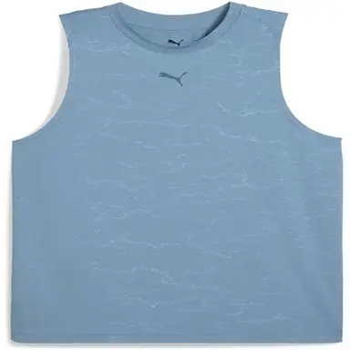 Puma Men's Cloudspun Emboss Tank - Cool Blue
