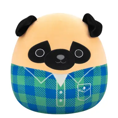 Squishmallows 12inch Prince the Brown Pug Plush Soft Toy