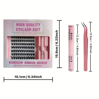 MeoMagic Accessoires wimperextensions 10 rijen 20 7 (pincet en lijm inbegrepen)