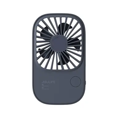 JISULIFE Handheld Portable Mini Fan with 3 Speeds, Ultra Slim USB Rechargeable Personal Pocket Eyelash Fan for Girls Kids Women Men Travel Blue