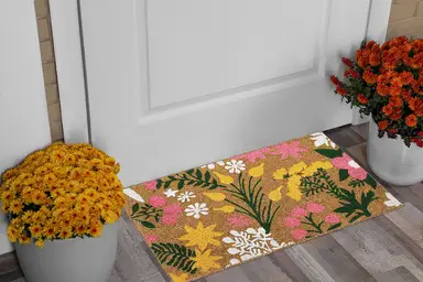 Likewise Doormat Cottage Flowers Coir 40x70cm
