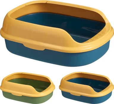 Katzentoilette (40×29×14 cm, Eine zufällige Farbe aus zwei Farben)