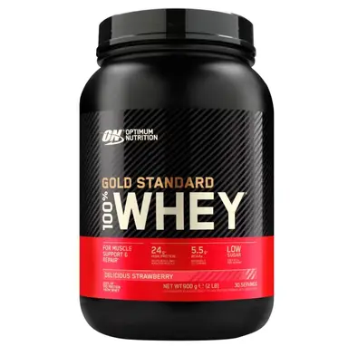 Optimum Nutrition Gold Standard 100% Whey Protein Delicious Strawberry – 900 g
