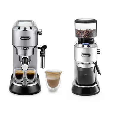 [Genießen Sie kostenlose Kaffeezubehör] De’Longhi Dedica Style ECKG6821.M Espressokocher Silber