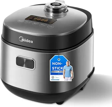 Midea Rice Cooker - 2L, 4 Cups, For 1-3 Persons, With 9 Functions, Advanced Heating Technology, 30 Min Quick Rice, Non-Stick Coating, 24-Hour Keep Warm & Timer
