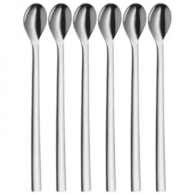 WMF Nuova Long Drink Lepelset - 6 stuks, RVS, 22 cm