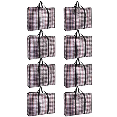 8-piece practical down comforter storage bag, space-saving, can be used to store clothes and bedding.68*50*24cm black