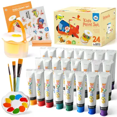 Jar Melo Kids Paint Set-Gouache Paint 24 Colors
