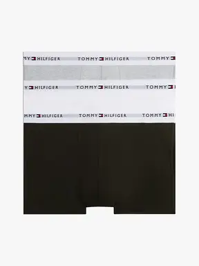 Tommy Hilfiger 3-PACK BROEKJE Heren Grijs Melange/Zwart/Wit MAAT L