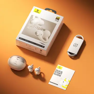 OS-Baseus Inspire XC1 Open-Ear True Wireless In-Ear-Kopfhörer Starlight Off-White