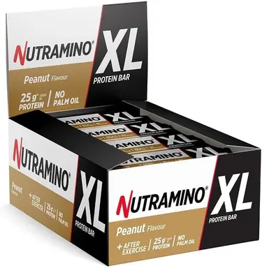 Nutramino XL eiwitreep 16 x 74 g - chocolade & pinda