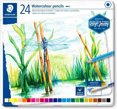 Staedtler - Watercolor colored pencil, 24pcs (14610C M24) /Arts and Crafts