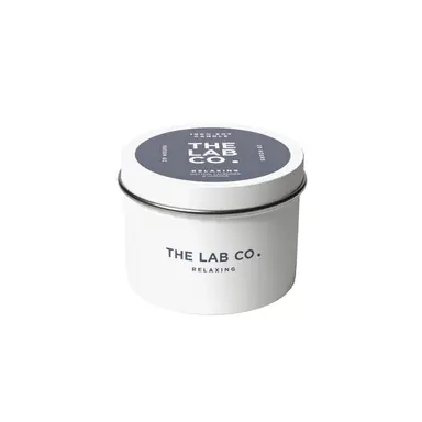 The Lab Co. Luxury Scented Candle | 20hrs Burn Time | Relaxing Fragrance with Cotton, Lavender and Jasmine | 100% Vegan Soy Wax | 90g wax weight