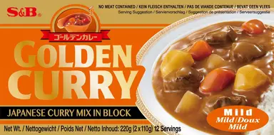 S&B Golden Curry Sauce Mix Mild 220g