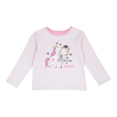 CHICCO T-shirt met lange mouwen 92 lichtroze