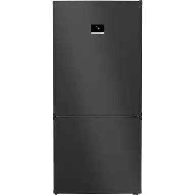 Bosch KGP86AXB0N, Serie 8, Smart XXL Kühl-Gefrierkombination, 186 x 86 cm, 419 L Kühl & 202 L Gefrieren, NoFrost, Flexibler Innenraum, 3 x länger Frisch, Gebürsteter schwarzer Stahl [Energieklasse B]