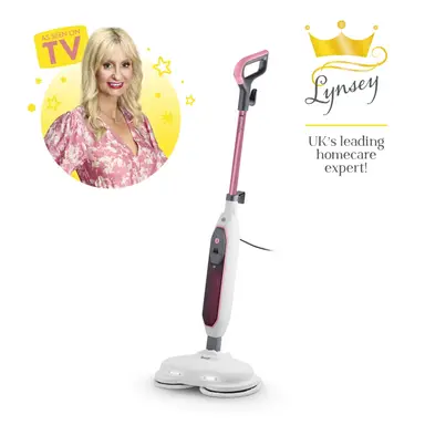 Swan TV’s Queen of Clean Spot Cleaner, Auto-Stopping Function, Flexible Hose, 1.3L Clean Tank, 600W - Pink, SC18411QOC