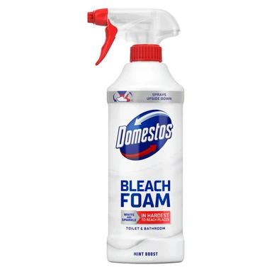 Domestos Power Foam Bleach Toilet & Bathroom Cleaner Spray, 450ml