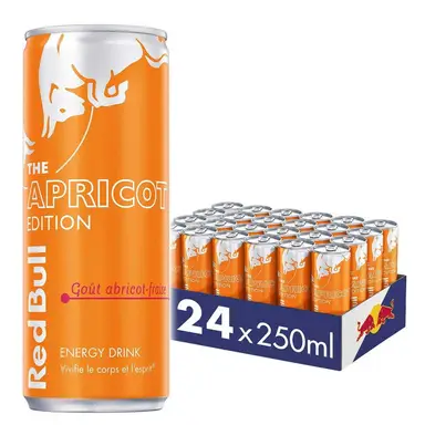 Red Bull boisson énergisante abricot-fraise - 24 x 250 ml