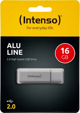 Intenso 3521472 Alu Line USB 2.0 - 16GB - Silber