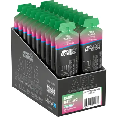 Applied Nutrition ABE Pre Workout Energy Gel Candy Ice Blast Flavour - 20 x 60ml