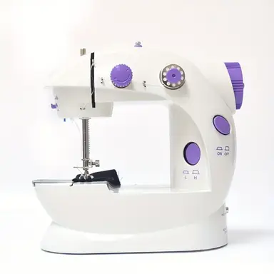 IAGREEA Electric sewing machine, portable, mechanical, convenient, 6V, 1A, 1 with thread shuttle core, 1 with empty shuttle core, 1 spare needle, and 1 threading device, can be plugged in and used with a battery of 4 AA, with pedal, for household use, Perfect gift for mother's day, Christmas Gift, Hallowen, etc. Wonderful gift for daughter, mom, grandma, mother in law
