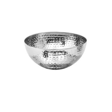 Gehämmerte Edelstahlsalatschüssel Ø 19 cm
