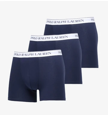 Ralph Lauren Stretch Cotton Boxer Brief 3-Pack - Navy White