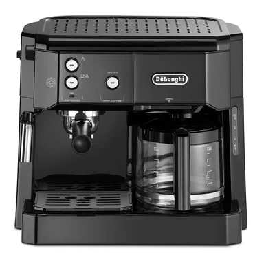 DELONGHI Combo, Machine Expresso Combinée Pompe 15 Bars 1L, BCO411.B, Noir