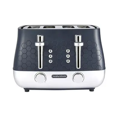 Morphy Richards Cassini 4-Slice Toaster, Wide Slots, Outer Space (Navy Blue) - 243021