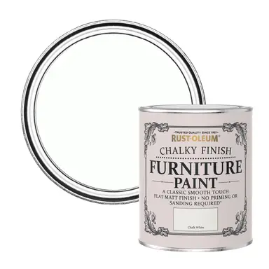 RUST-OLEUM CHALKY FURNITURE PAINT CHALK WHITE 750ML