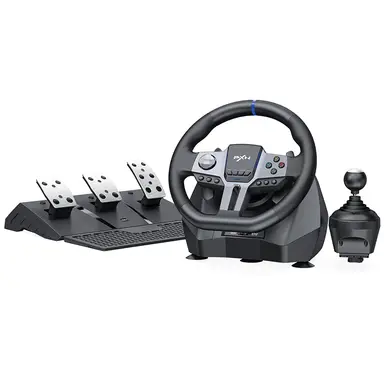 PXN gaming-lenkrad – 270°/900°-drehung, 3-pedal-set, 6+1-gang-schaltung, dual-motor-vibration, rgb-anzeigen, multiplattform-unterstützung, modell V9 Gen2