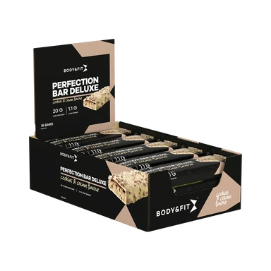 Body&amp;Fit Perfection Bar Deluxe Cookies &amp; Cream 825 g (15 repen)