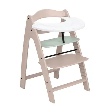 Hauck Arketa Hochstuhlset mit Spielbrett - Minzgrün, weiß getüncht