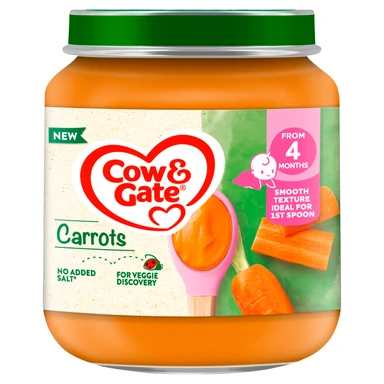 Cow & Gate Carrot Baby Food Snack 4+ Months 125g