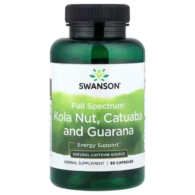 Swanson Full Spectrum Kola Nut + Catuaba + Guarana Energy Capsules - 90 Capsules