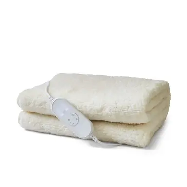 Morphy Richards EverCosy Double Premium Fleece Heated Electric Under Blanket – Polyester & Teddy Fleece, 600021