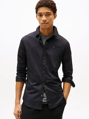 Tommy Hilfiger TJM Original Stretch-shirt heren TOMMY BLACK S