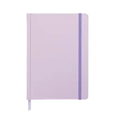 Jubiluu A5 Undated Hardcover 18-Month - 112 Sheets (100g offset paper), Bookmark & Elastic Band - Undated Planner for Long-term Planning, Goal Tracking, or Daily Organization-Lavender Purple
