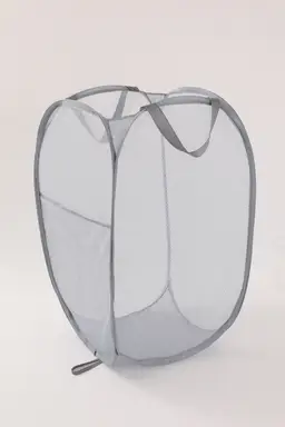 ANQI Laundry Collapsible Mesh Hamper,Gray,2-Pack