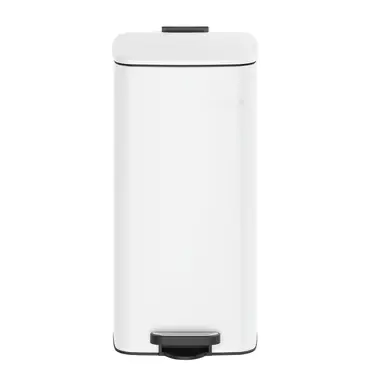 SONGMICSHOME  Pedal Trash Can, Stainless Steel Kitchen Bin with Inner Bucket, Soft Close, for Home, Silver