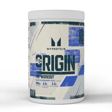 MyProtein Origin Pre Workout Blue Raspberry Fizz Pre-Workout Energy Support Powder - 600g