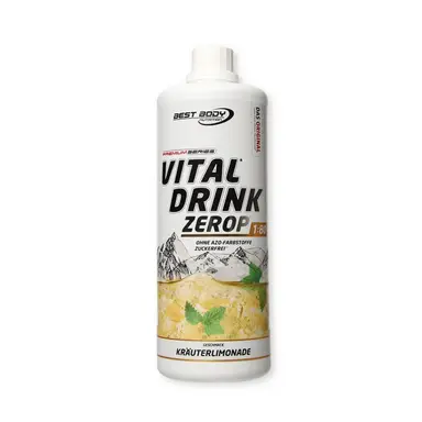 BEST BODY NUTRITION Vital drink ZEROP Kräuterlimonade, original Getränkekonzentrat, Sirup, zuckerfrei, 1:80 ergibt 80 Liter fertiges Getränk, 1000 ml (1er Pack)
