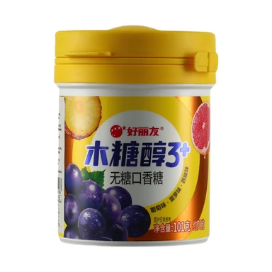 Orion Xylitol 3+ zuckerfreier Kaugummi (Trauben-, Ananas-, Grapefruitgeschmack) 101G