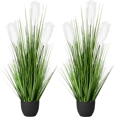 DDHS 34inch Artificial Greenery Floor Plants -2pcs