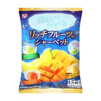 Ace Bakery Gefrorenes Sorbet Reich an Früchten mit Zucker und Süßungsmitteln 15 Stück